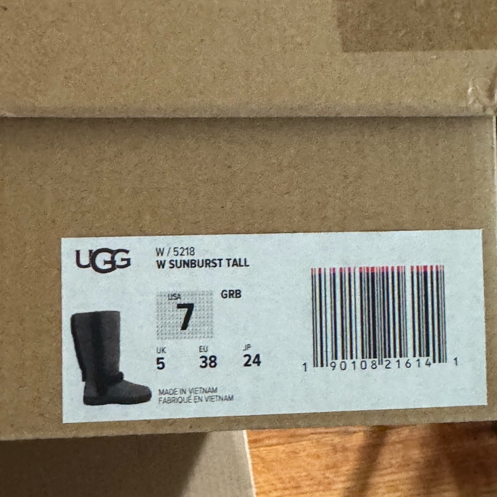 UGG Sunburst Tall Boots - Dark Gray